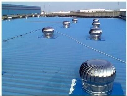Qingdao 荷込ポート 低コストで電源なしのステンレス鋼屋根扇風機
